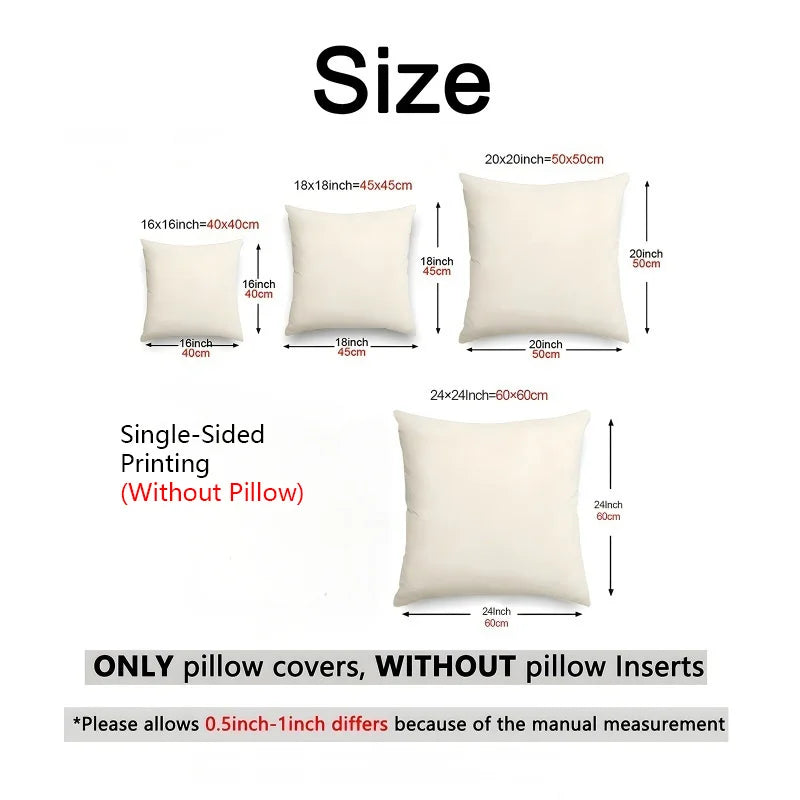 Festlicher Kissenbezug aus Polyester für Sofa und Heimdekoration