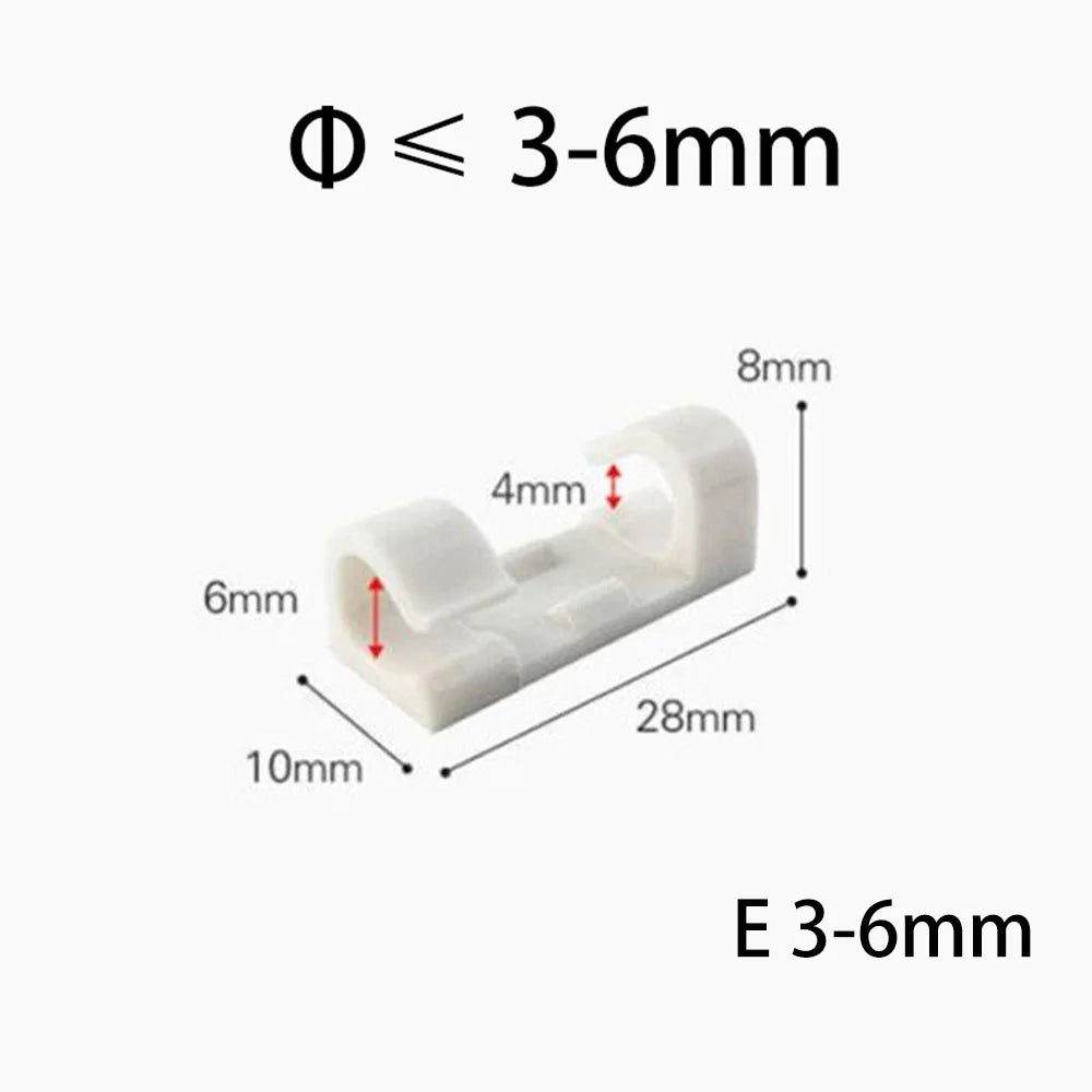 10er Set Kabel Organizer Clips für sauberen Desktop: Maus, Kopfhörer, USB