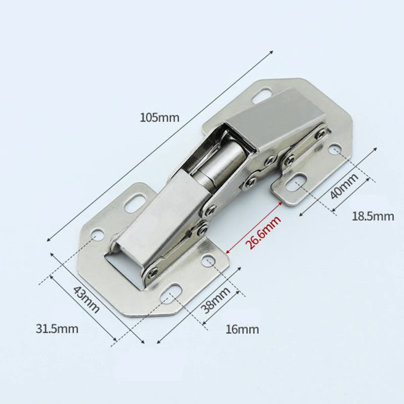 Edelstahl Möbel-Scharnier 90° Soft-Close für Schrankschranktüren
