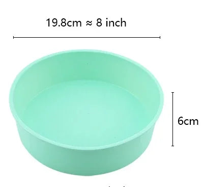 Runde Silikon Backform für perfekte Kuchen und Gebäck in verschiedenen Größen