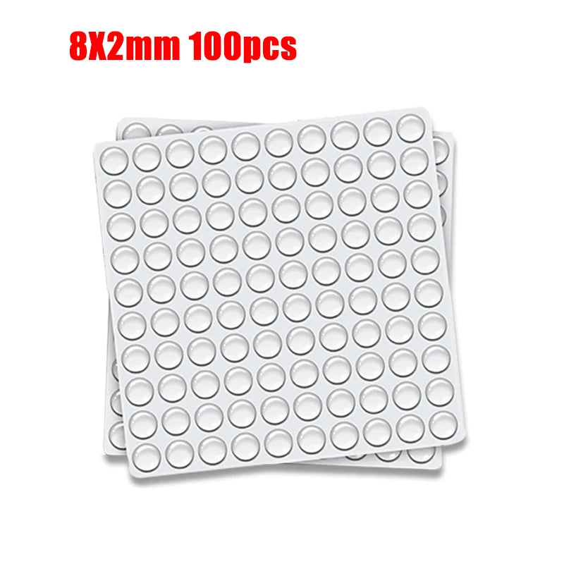 Transparenter Gummi Türstopper selbstklebend Wandschutz Schrankschalldämpfer