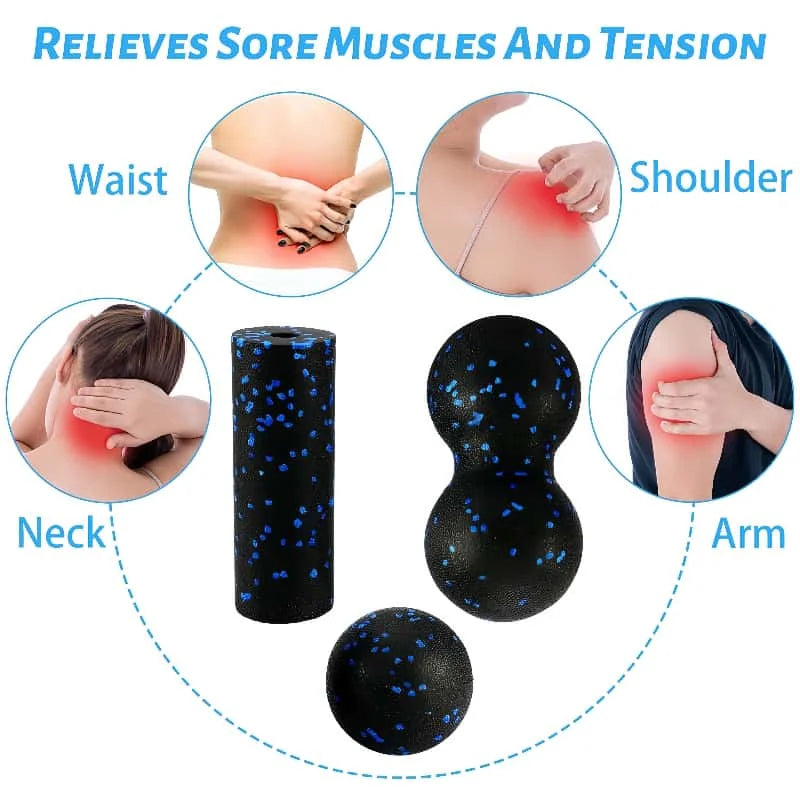 Multifunktionales EPP-Schaumstoff-Trainingsset mit Massagebällen für Yoga Fitness