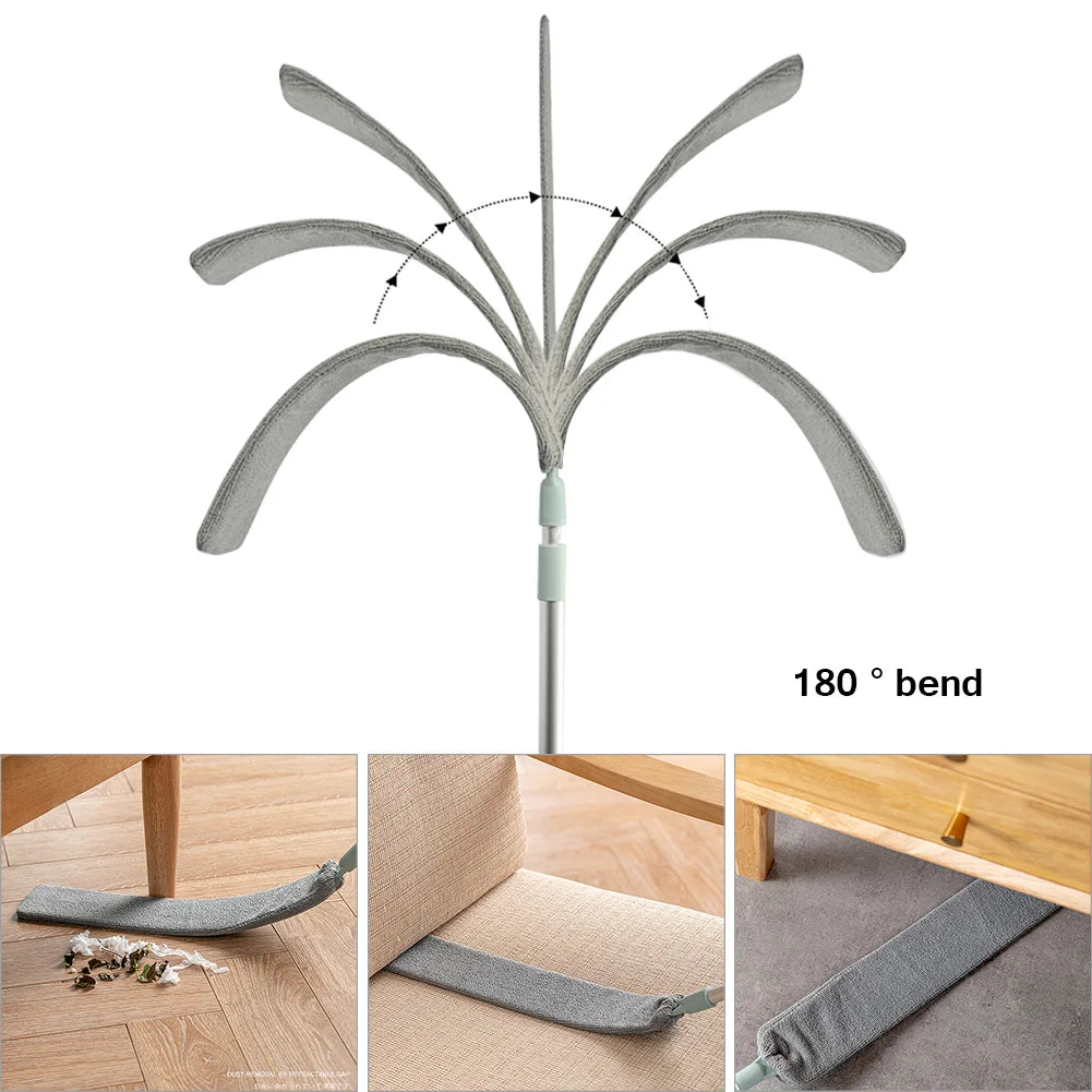 Lange Spalten Staubbürste Mikrofaser Teleskop Haushalt Fenster