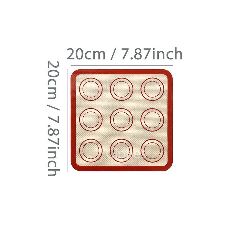 Silikon Backmatten Set mit Pinsel Spatel 1 bis 4 Stück hitzebeständig