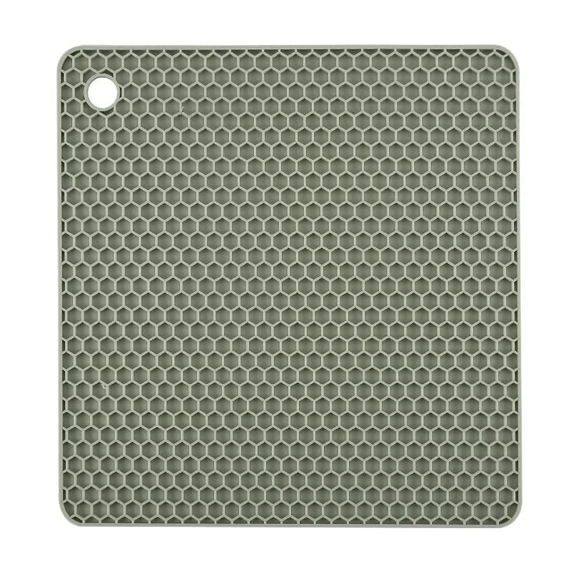 Multifunktionaler Silikon Hitzeschutz Tischset in Rund und Quadrat