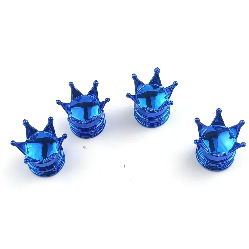 4er Set Kronen Ventilkappen Reifen Ventile Zubehör Dekoration Auto