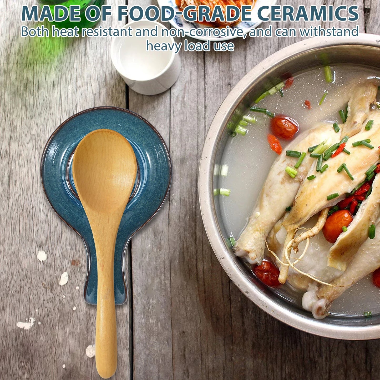 Keramik Topf Regal Löffel Halter Küchenorganisator für Kochlöffel und Geschirr