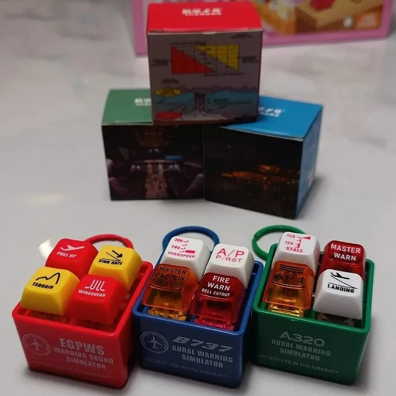 Tragbarer Flugzeug Notfall Sound Simulator Schlüsselanhänger aus Kunststoff-Yabubest - Home & More