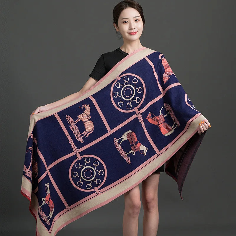 Luxuriöser Kaschmir-Gefühl Schal für Frauen im Herbst/Winter-Yabubest - Home & More