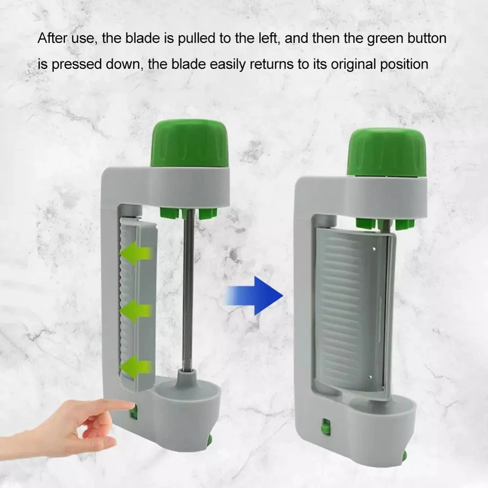 Manueller Gemüseschneider mit Edelstahlklinge für sicheres schnelles Schälen