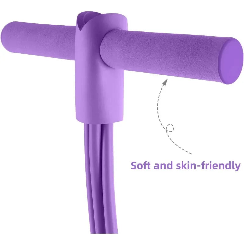 Elastische Widerstandsbänder 4-6 Röhren für vielseitiges Fitnesstraining Zuhause