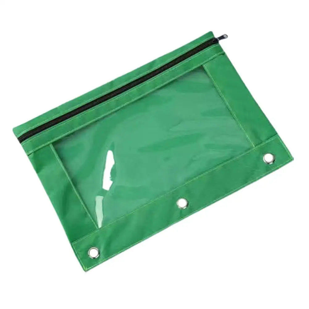 Transparentes Federmäppchen aus Oxford-Stoff für 3-Ring-Ordner, 25x18 cm