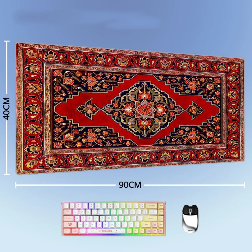Großes XXL Mauspad mit persischem Design Naturkautschuk rutschfest