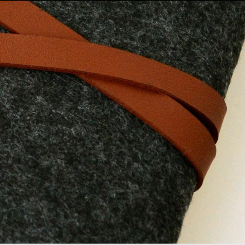 Schwarz Filz Bleistift Tasche Große Kapazität Zipper Stift Beutel Schule