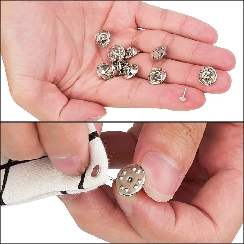 Metall Locking Pin Brosche Abzeichen Halter Verschluss für DIY Schmuck und Handwerk-Yabubest - Home & More
