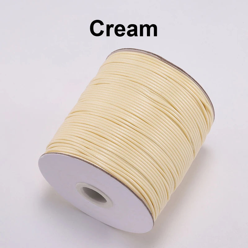Vielseitige gewachste PU Leder Schnur für DIY Schmuck 20m