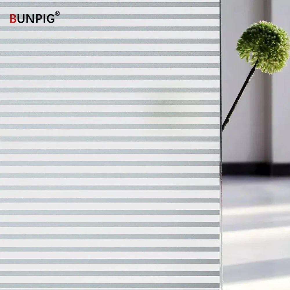 BUNPIG Fensterfolie Sichtschutz & UV-Schutz | Selbstklebend & Mattiert