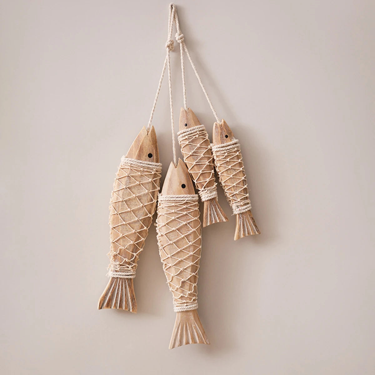 Wanddekoration Holzfisch kreativ