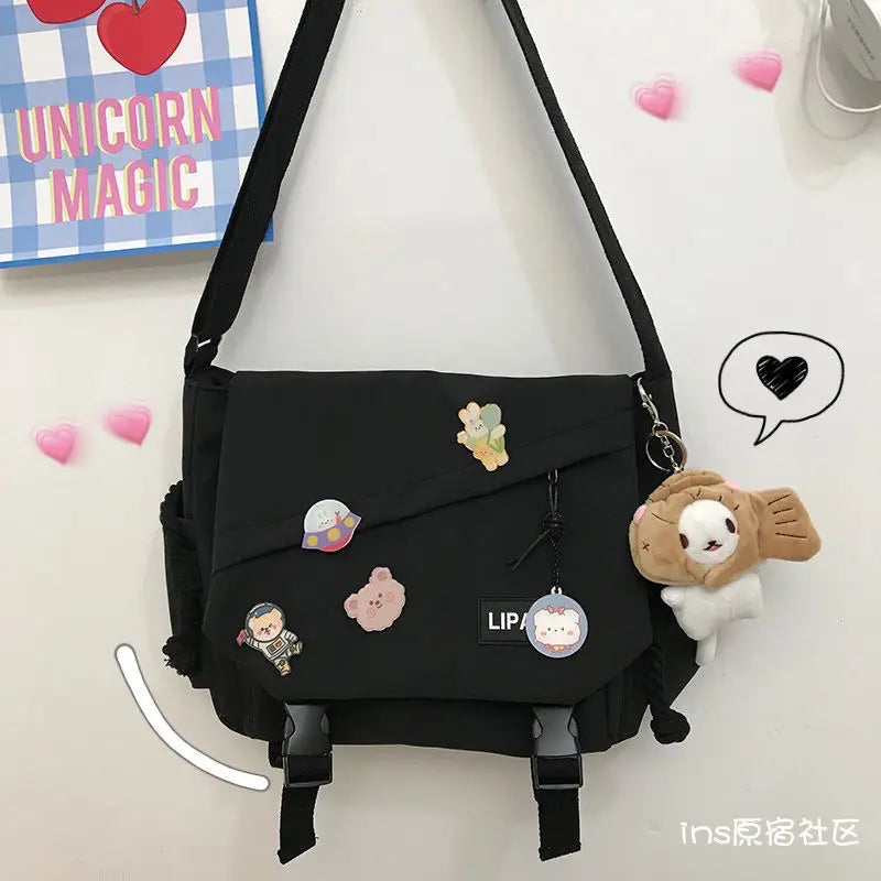 Stylische Leinwand Umhängetasche – Große Kapazität, leichter Komfort - sicherer Verschluss