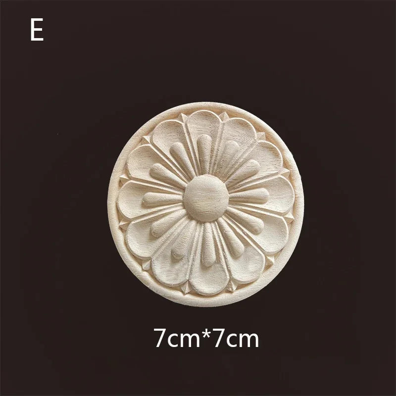 Geschnitzte Holzapplikationen für Möbel und Heimdekoration Basteln