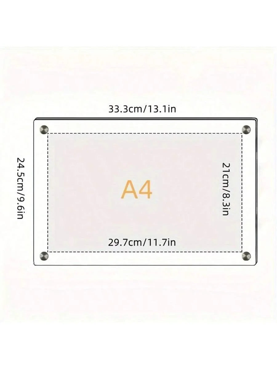 Transparenter Acryl Bilderrahmen für Foto, Postkarte, Poster (Wand & Tisch)