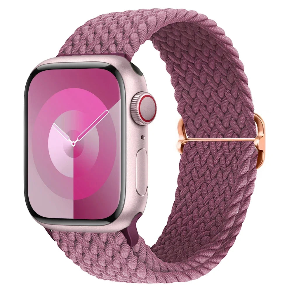 Geflochtenes Solo Loop Nylonarmband für Apple Watch Ultra und Serie