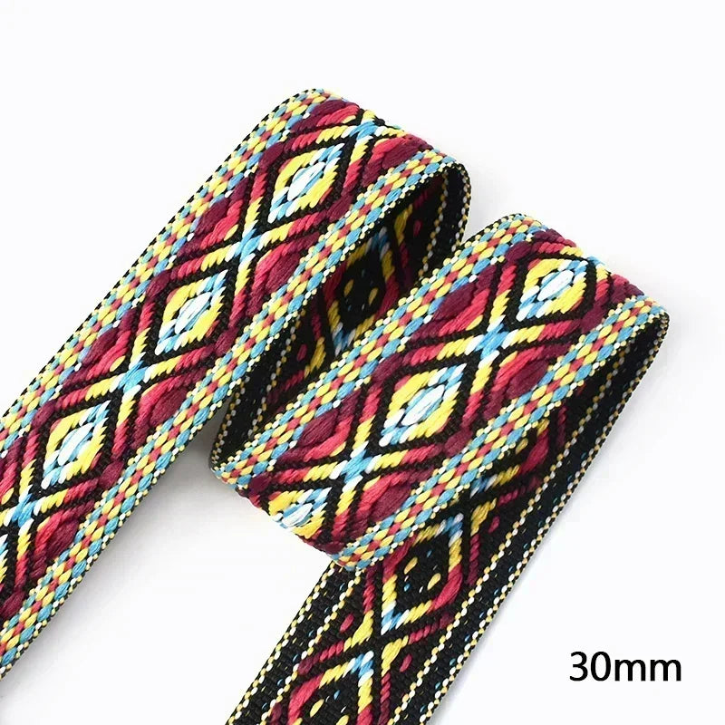 Polyester Baumwoll Jacquard Gurtband 30/38mm für DIY Nähen Zubehör