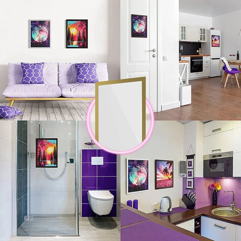 Magnetische Poster Rahmen 5 10 20 Stück Selbstklebend A4 A5 A6 Wand