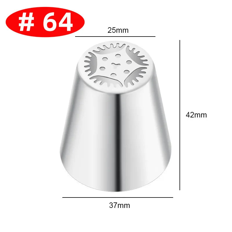 Premium Edelstahl Spritztüllen Set – 30+ Backdüsen für kreative Gebäck-Deko