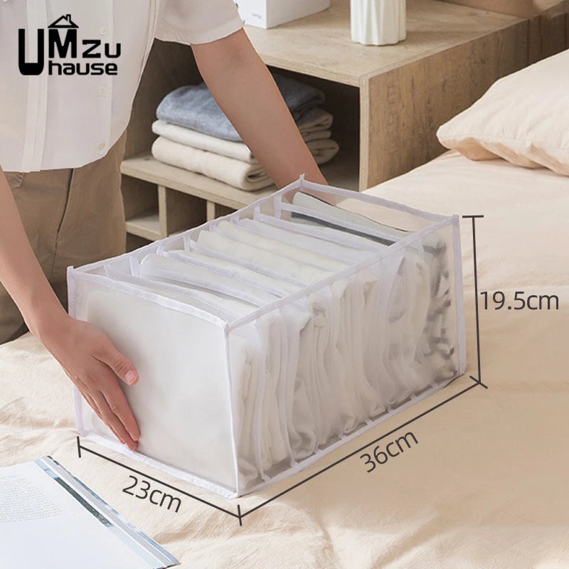 Mesh Schubladen Organizer für Unterwäsche Kleidung mit geteilten Fächern