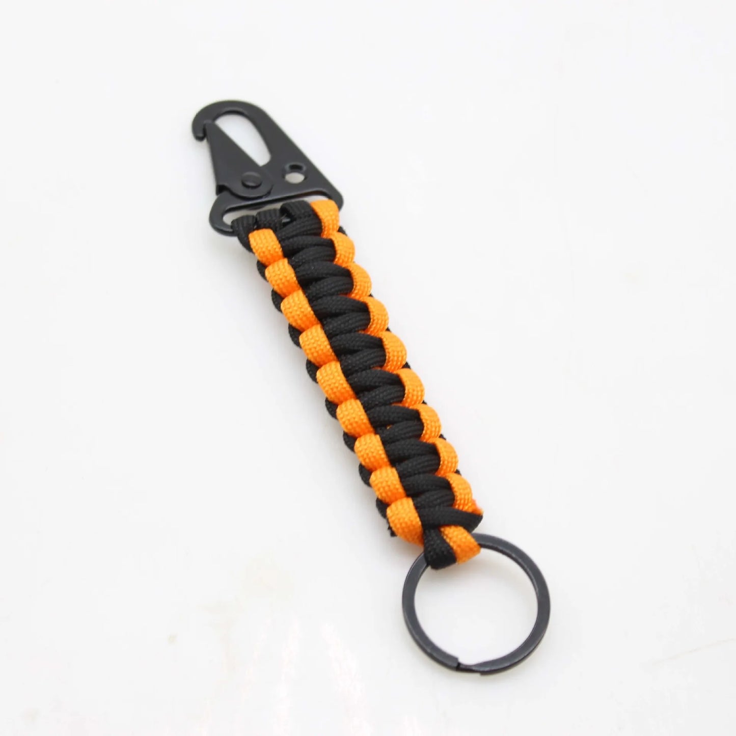 Paracord Schlüsselanhänger mit Karabiner und Survival-Set für Outdoor