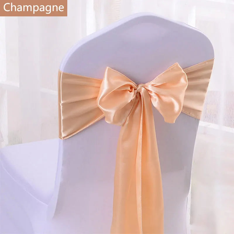 Satin Stuhlschärpen für Hochzeiten und Events 50 Stück