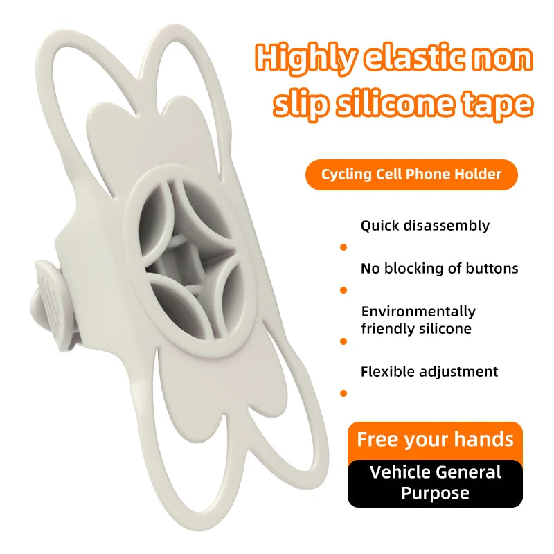 Universal Silikon Fahrrad Handyhalter Lenkerclip Für Alle Telefone