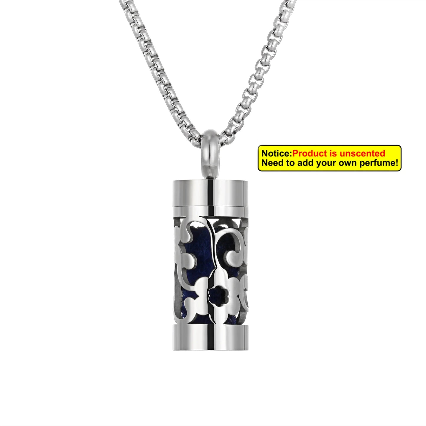 Edelstahl Aromatherapie Anhänger mit Engelsflügel Design