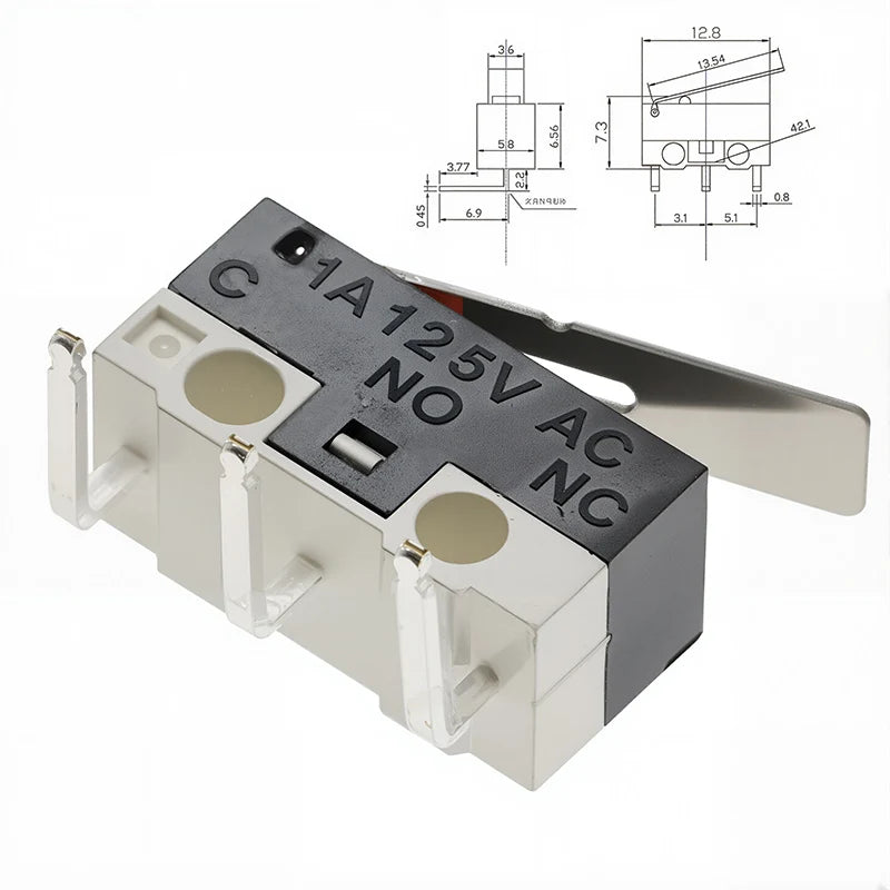 20er Set Mini Mikro Endschalter SPDT 1A 125V mit Hebel