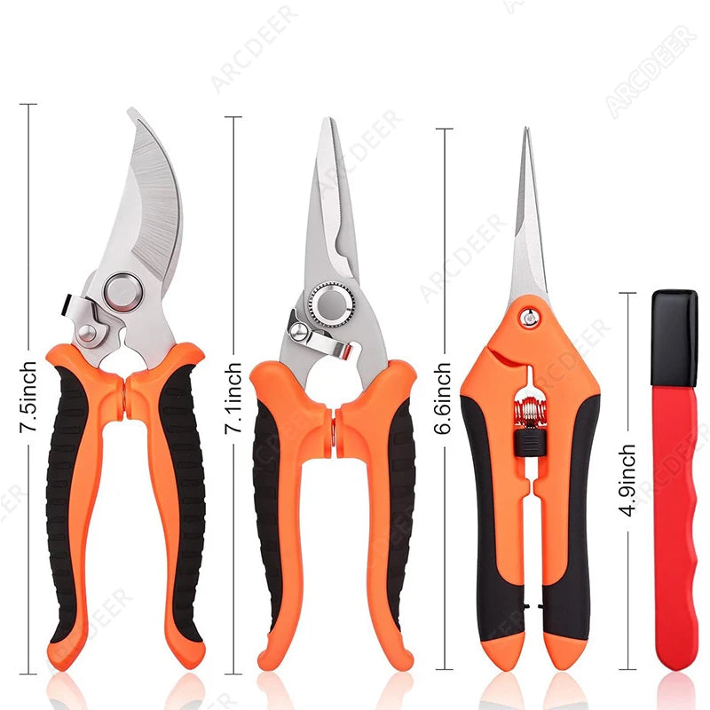 Praezisions Gartenschere fuer Blumen Kraeuter und kleine Zweige