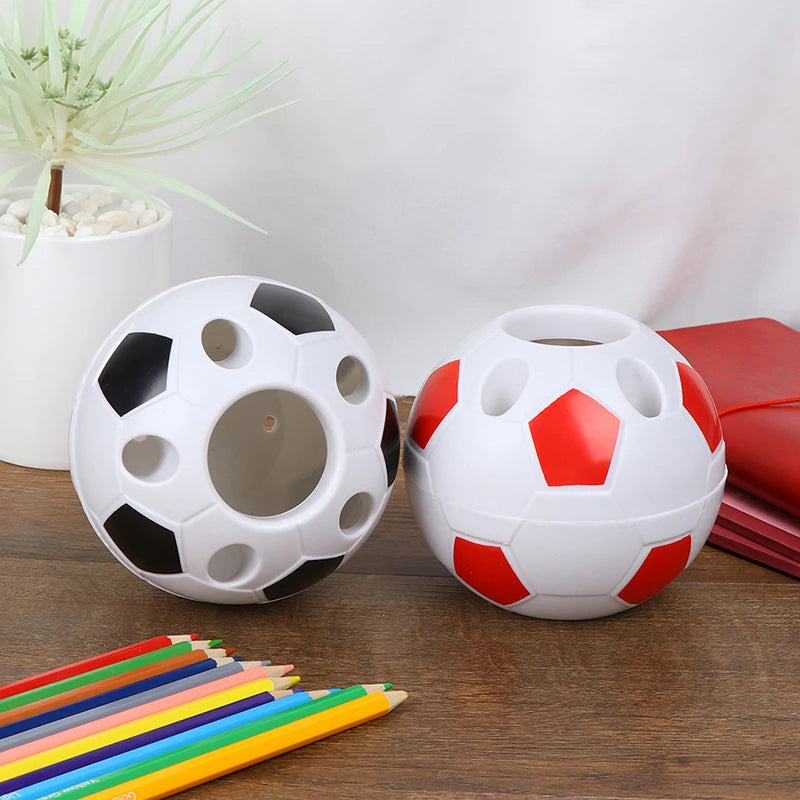 Fußball Ball Geformter Stifthalter Bleistift Halter für Schreibtisch