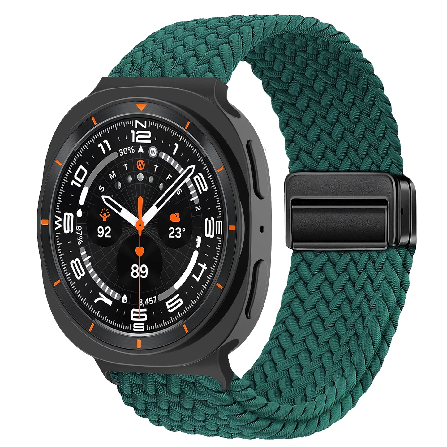 Magnetisches Nylon Uhrenarmband kompatibel für Galaxy Watch 40/44/47 mm