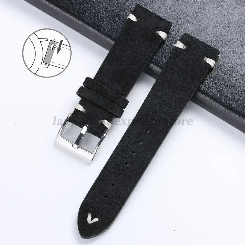 Wildlederarmband Fur Huawei Watch GT3 GT4 Uhrenarmband Vintage Ha