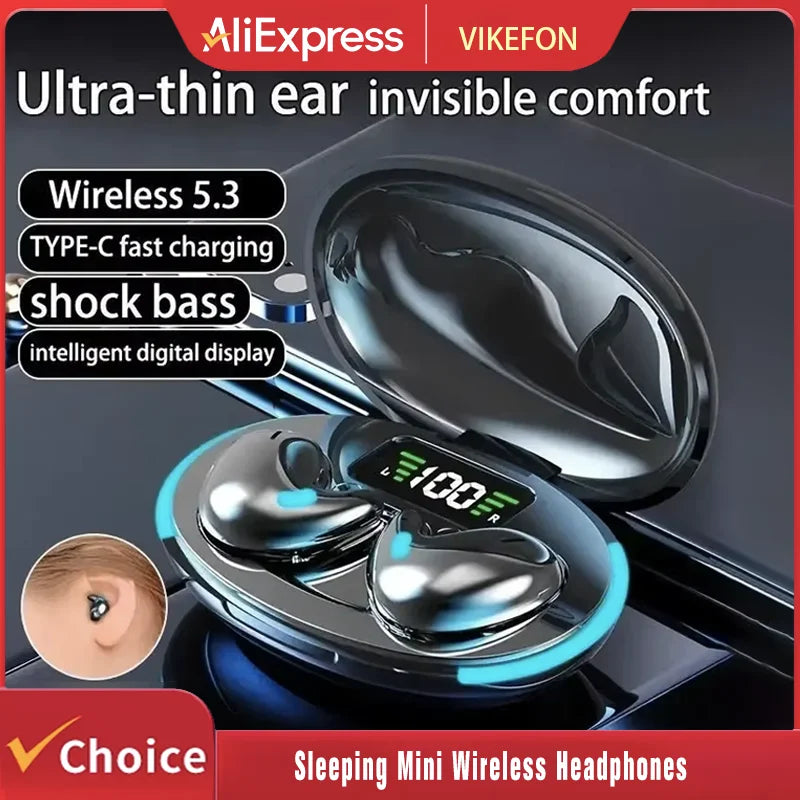 Aktive Noise Cancelling Ohrhörer: Kabellos, wasserdicht, 9D-Stereo, ergonomisch