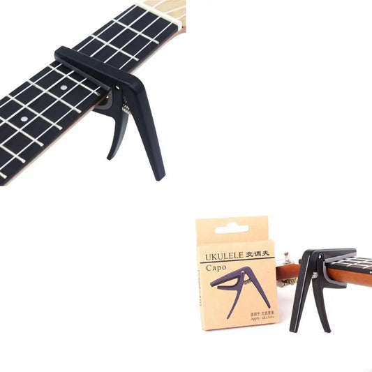 Einhändiger Capo für Ukulele 4-Saiter Schnelle Befestigung
