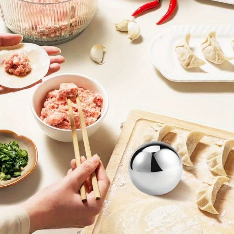 Edelstahl Nudelholz Teigroller für Knödelhaut und Gebäck leicht zu reinigen-Yabubest - Home & More