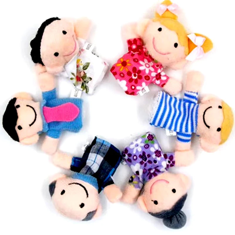 8-teiliges Fingerpuppen Set für kreatives Rollenspiel
