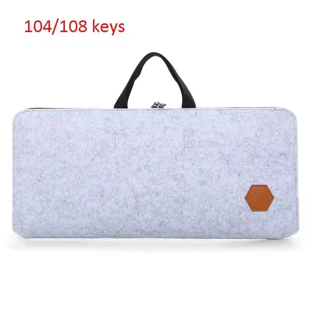 Tragbare Tastatur Aufbewahrungstasche aus Filz wasserdicht-Yabubestshop