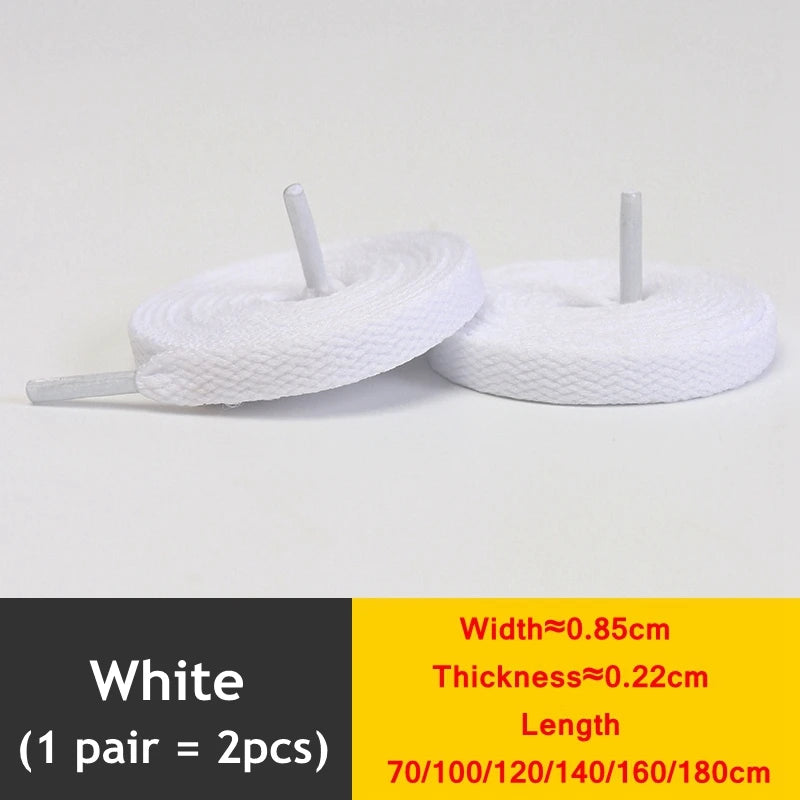 1 Paar flache verdickte Schnürsenkel für High-Top-Sneaker in 25 Farben