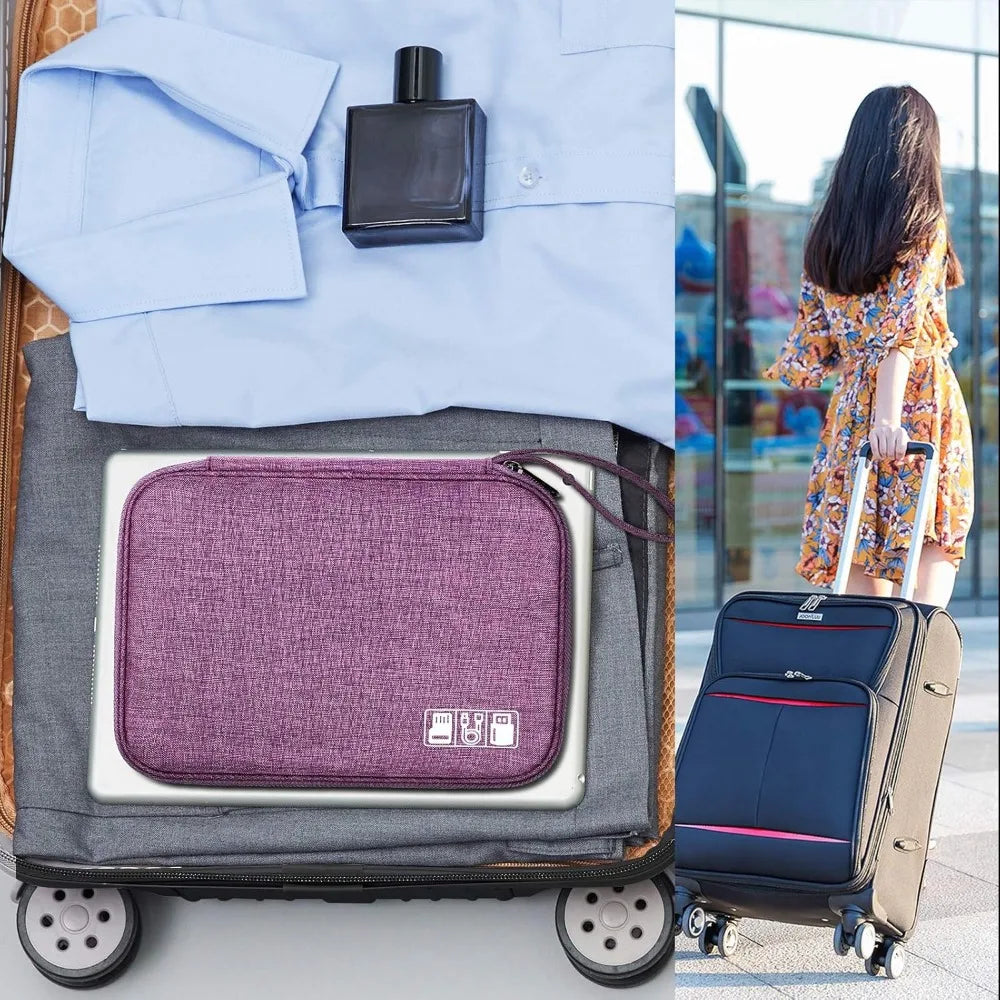 Tragbarer Elektronik Organizer für Kabel und Zubehör auf Reisen