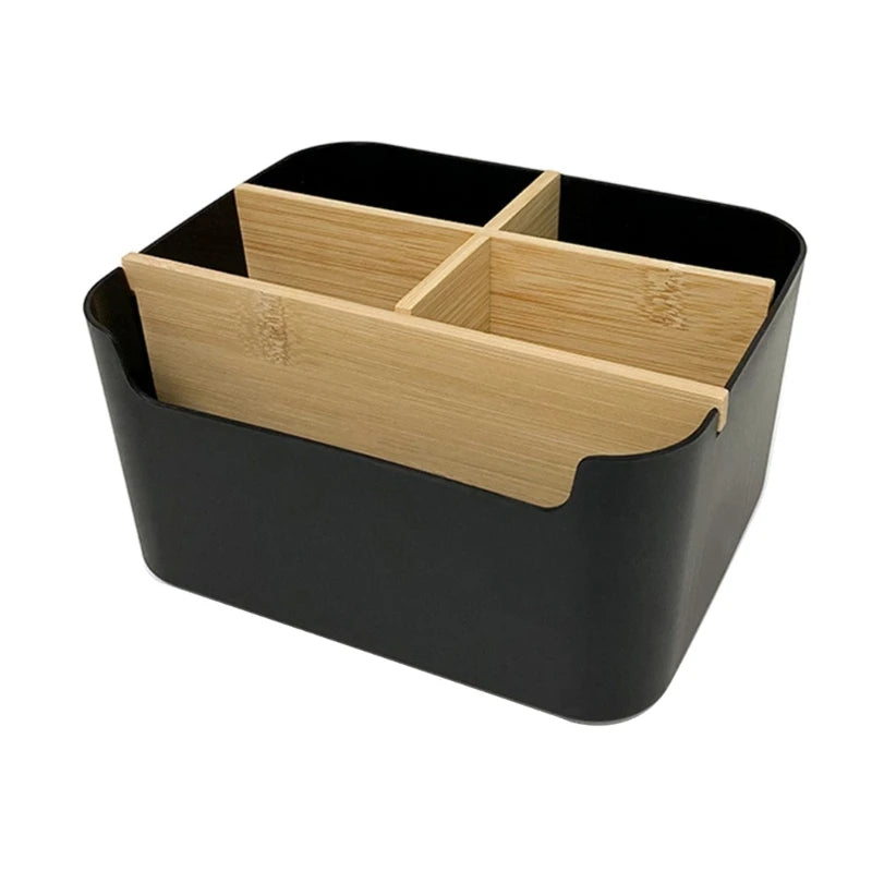 Holz Schreibtisch Organizer mit 5 Fächern multifunktional Büro Stifthalter