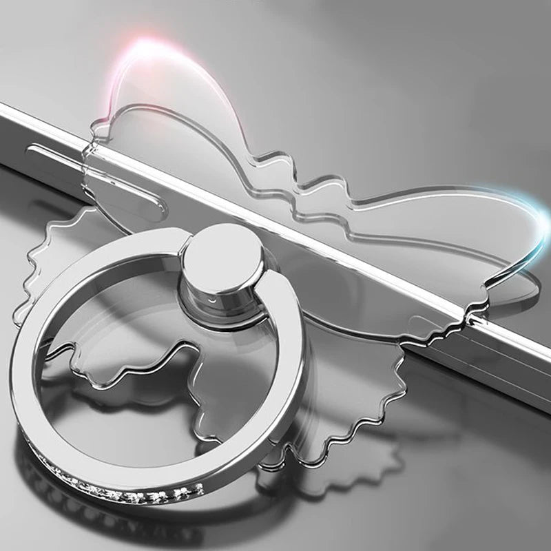 Transparenter Handy Ringhalter Ständer 360 Grad Fingergriff für Hüllen