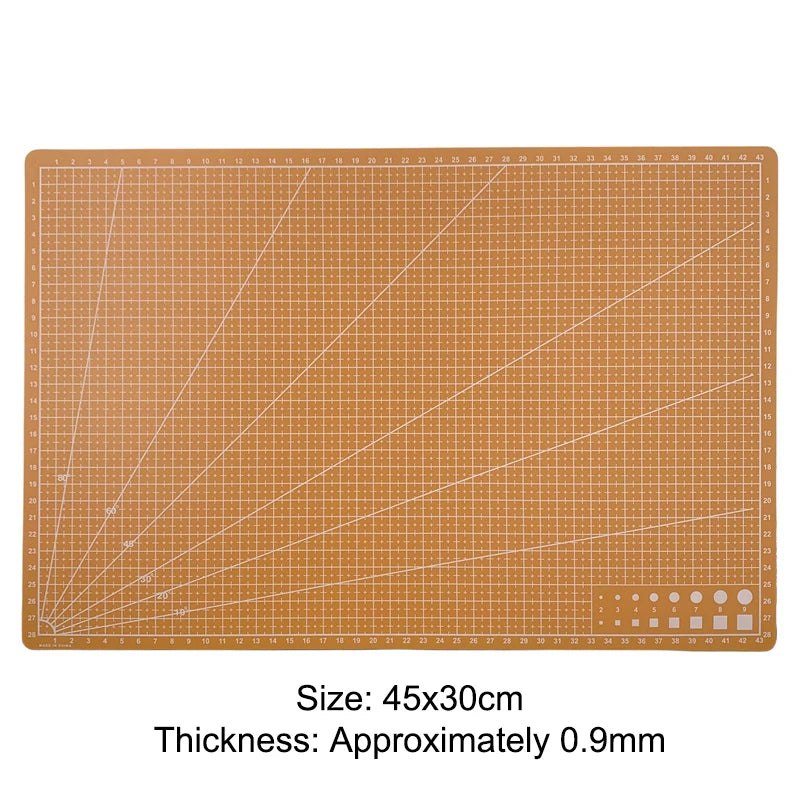 A3 PVC Schneidematte Einseitig geeignet für Patchwork Nähen DIY Leder