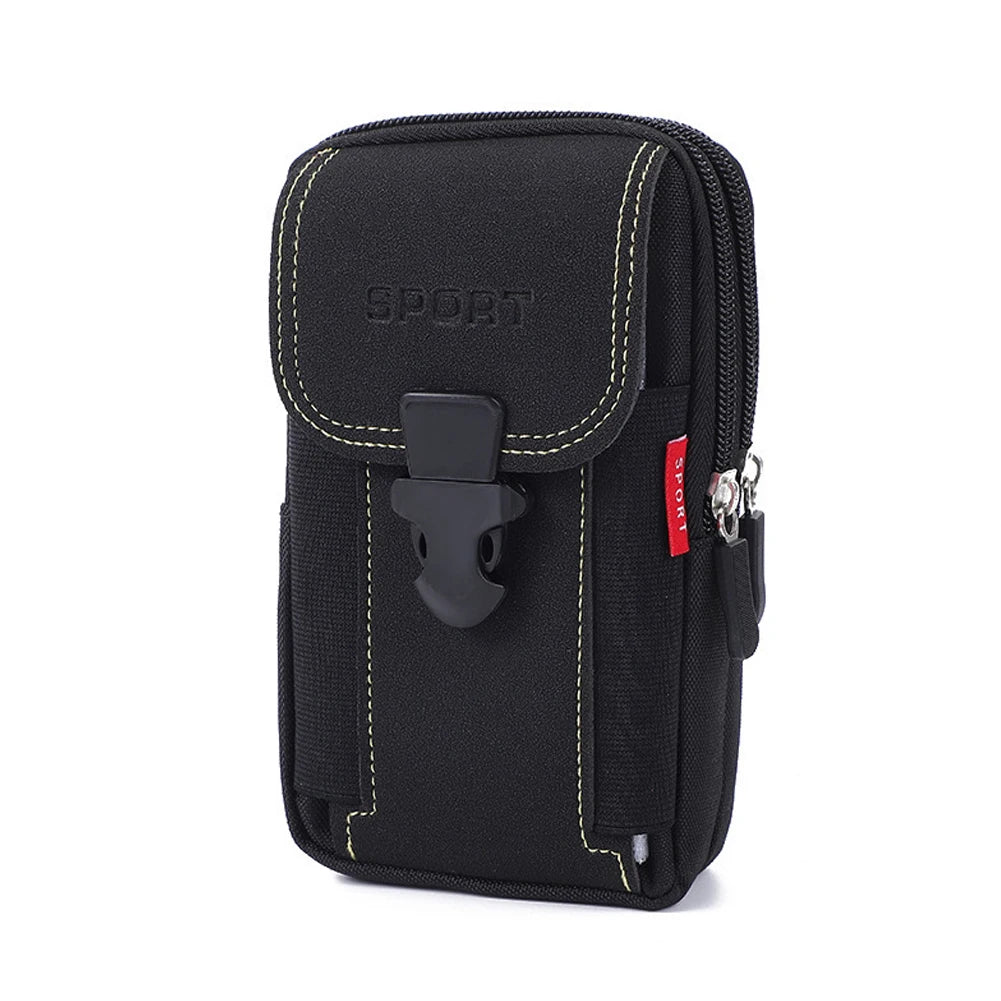 Robuste Hüfttasche aus PU für Herren – Sport, Reisen und Outdoor